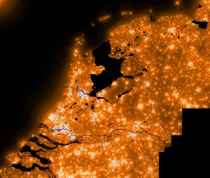 'Een beeld van Nederland bij nacht' - Foto: avex-asso.org