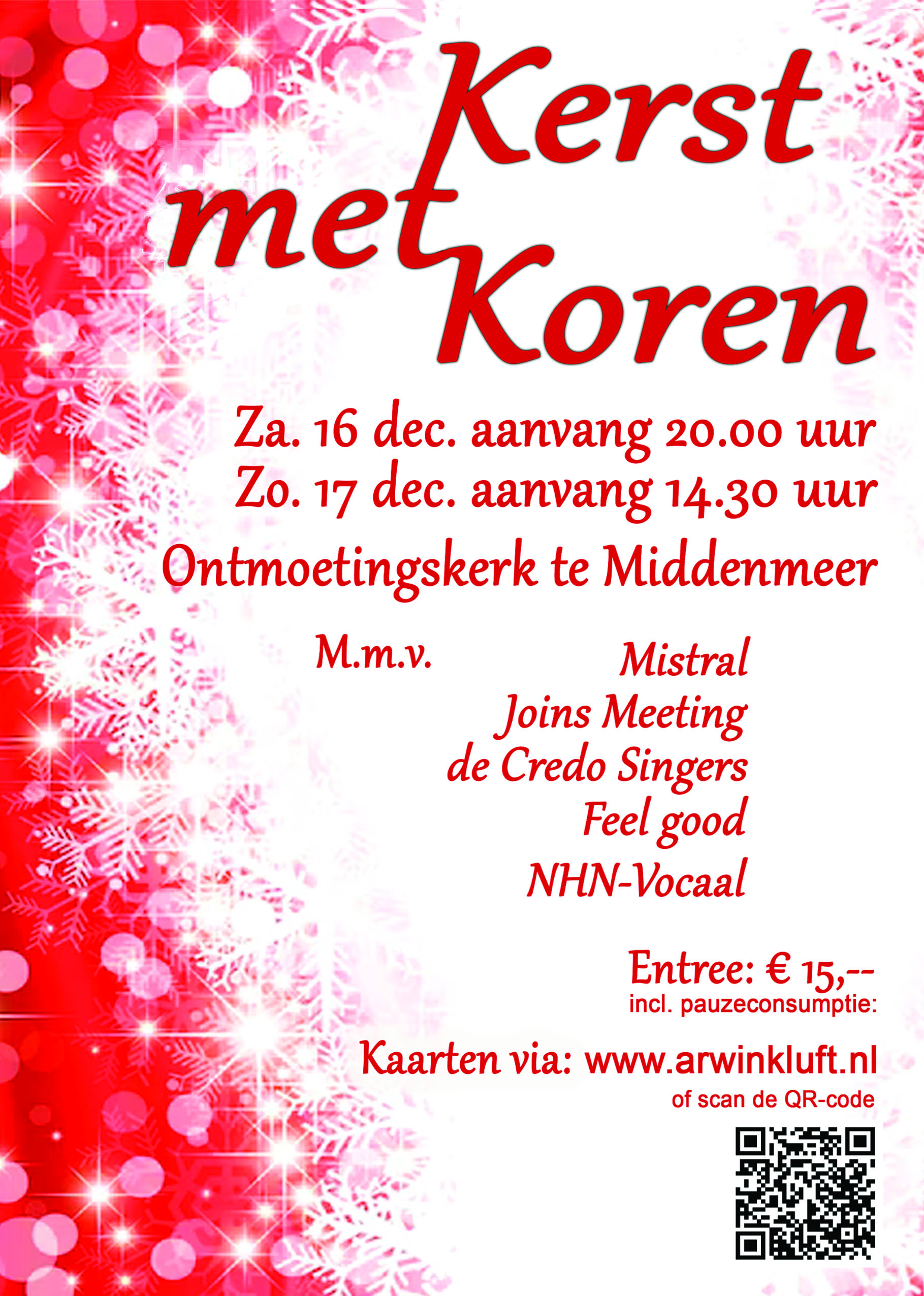 Kerst met koren in Middenmeer