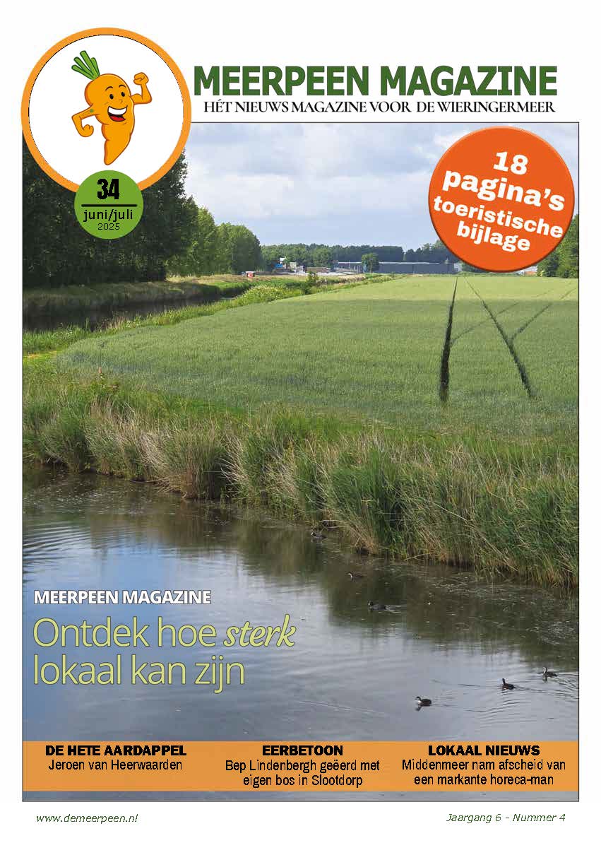 Voorpagina Meerpeen Magazine nummer 34, Juni-Juli 2025